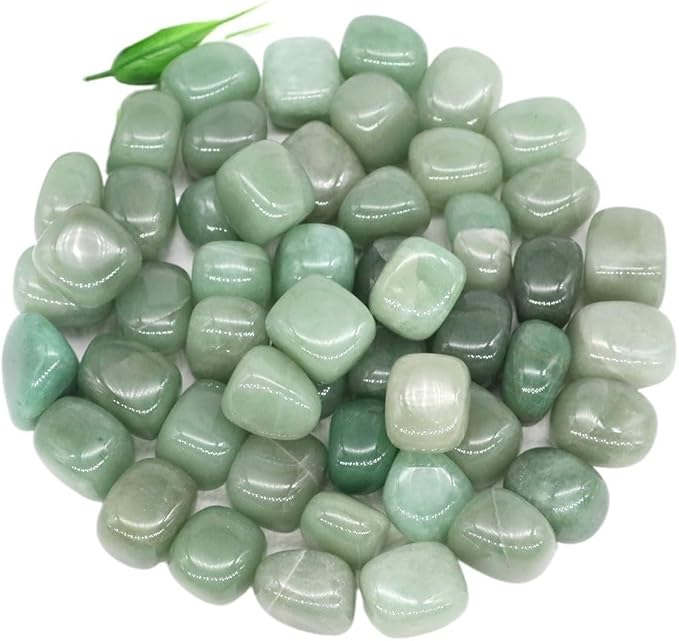 Natural Tumbled Stones Bulk Ore Gravel Specimen Healing Crystals Quartz Energy Minerals Tank Aquarium Home Decor Gem Decoration (Color : Green Aventurine, Size : 100g)