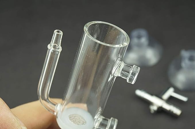 AUXPhome Aquarium Crystal Cherry Red Shrimp Egg Incubator Tumbler, Glass, 20mm, Shrimp Hatchery, Mouth-Brooding, Pneumatic, Egg-Rocker