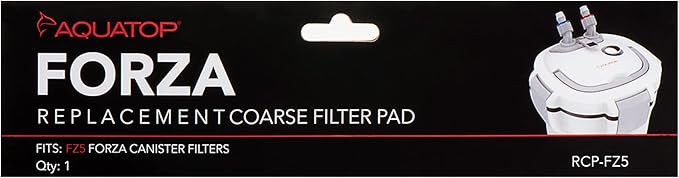 Aquatop Replacement Coarse Blue Filter Pad – Fits Forza FZ5 Canister Filters, Aquarium Filter Refills, Keeps Water Crystal Clear, Fish Filter Cartridge for Dirt & Debris