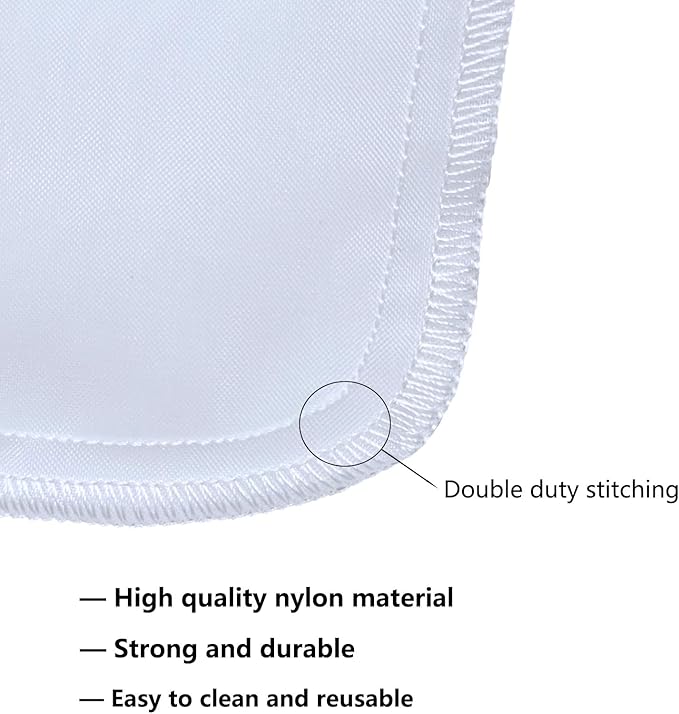 3 Pack 180 Micron Aquarium Filter Bags,Reusable Extra Fine Mesh Media Filter Bags with Drawstring,Applicable to Aquarium Filter impurities,Very Fine Resins Filter (7.5x3.6in)