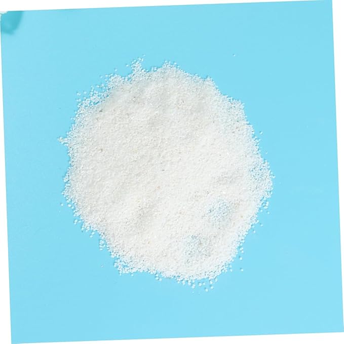 VANZACK 500g Pure White Natural Quartz Sand for Fish Tank Decor Aquarium Bottom Gravel