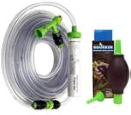 Python 25 ft. No Spill Clean & Fill and Squeeze Stressless Siphon Starter Bundle