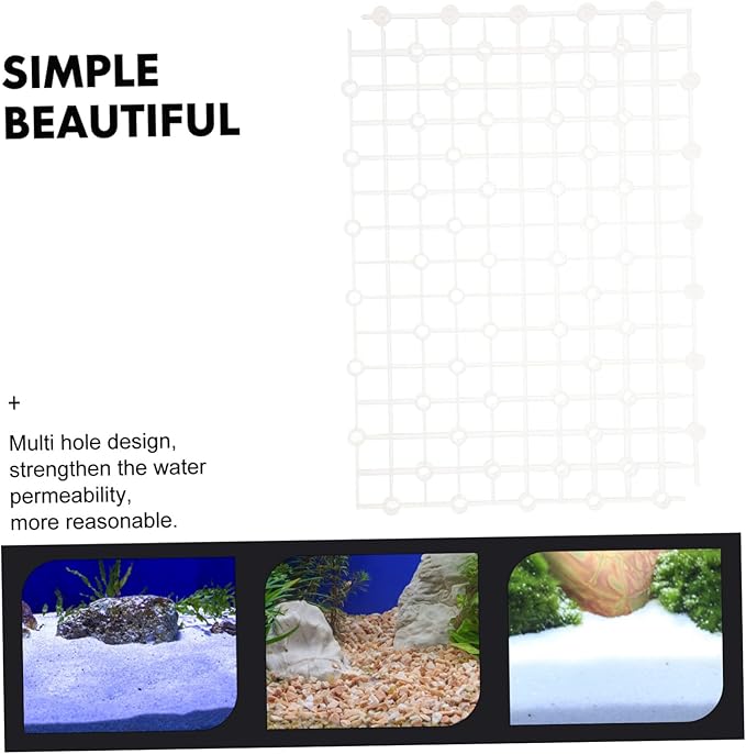 Mipcase 2pcs Aquarium Dividers Wear-Resistant Plate for Fish Tank Design Bottom for Gravel and Landscaping