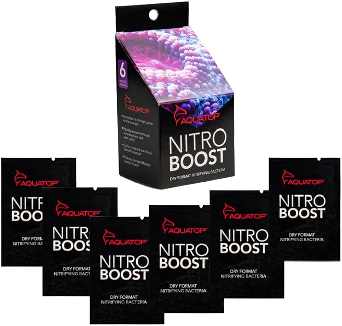 Aquatop Dry Nitrifying Bacteria 6 Packets/Box for Quick Aquarium Cycling