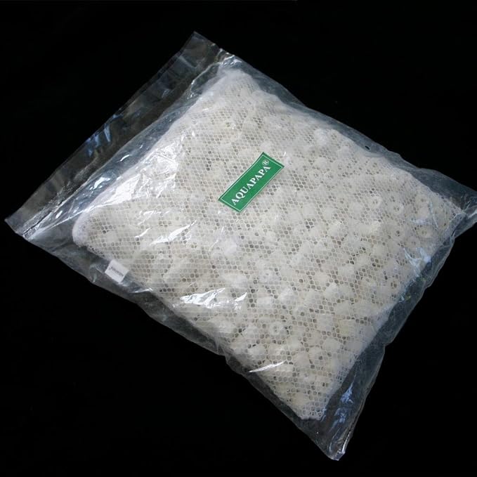 AQUACITY Premier Bulk Bio Ceramic Rings Filter Media for Aquarium Koi Fish Pond Reef Filter (5 Lbs)