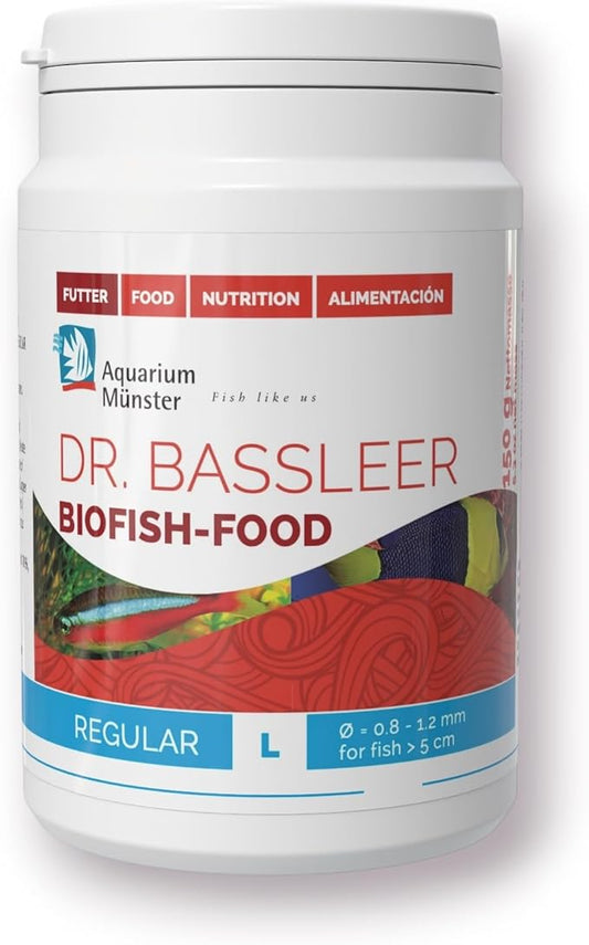 Bassleer Regular BioFish Food - Formulated for Optimal Fish Health (Lrg, 150g)