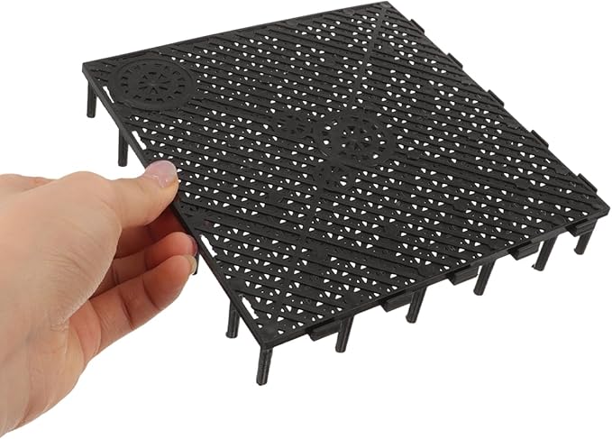 TEHAUX 20pcs Aquarium Undergravel, Undergravel Filter Aquarium Divider Tank Fish Tank Bottom Plate PVC Splicing Clapboard Bottom Fish Divider Stand for DIY Filtration in Aquascaping