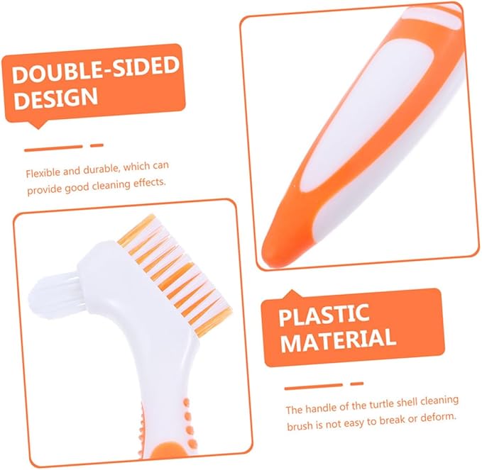 2Pcs Turtle Shell Cleaning Brush Aquatic Tortoise Shell Mud Brush Multi-Functional Double-Sided Brushes for Household Cleaning