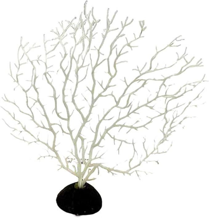 Artificial Coral Branch Decor Faux Reef Sea Fan Decorations for Aquariums Fish Tanks Landscape Ornament
