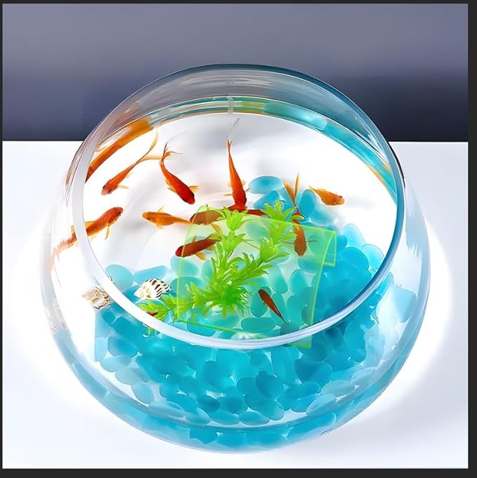 Aquarium Decorations Fish Tank Accessories for Shrimp Cichlid Hiding Breeding, Small Fish Bowl Hide Decoration, Acrylic Tube Tunnel for Betta Fish Tank Decorations, Aquarium Hideout with Suction Cups