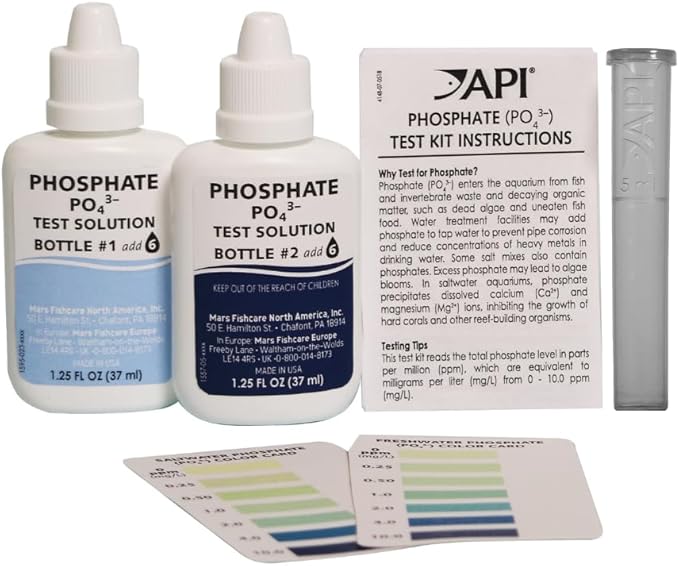 API Phosphate Test Kit For Freshwater And Saltwater, 64 OUNCES