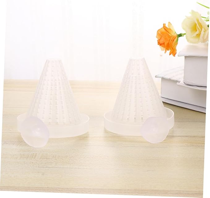FOMIYES 3pcs Automatic Fish Feeder Red Worm Cup Cone Feeder Suction Aquarium Tank Feeding Cup for Small Fish Aquatic Pets