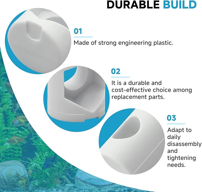 10-Pack Lid Fastener Barrel Nuts, Compatible with Fluval FX2 FX4 FX5 FX6 Canister Filter Lid, Aquarium Filter Lid Fastener Replacement Parts for FX-Series
