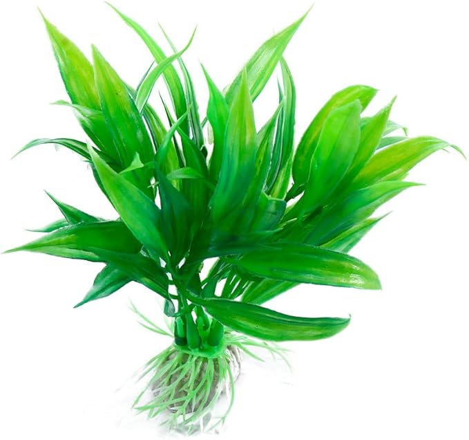 Kopida Artificial Aquarium Plants Plastic Water Grass, Small Size 5 inch Fake Plants Fish Tank Decorations Home Decor Aquarium Accessories