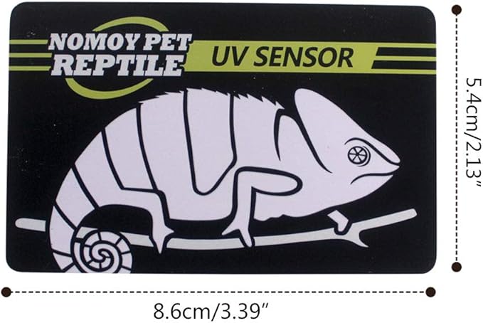 Reptile UVB Light Lamp Bulb Test Card UV Tests Paper Tester Meter Pet Supplies