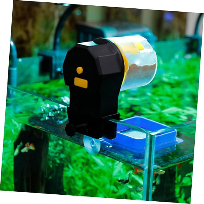 BESPORTBLE 1set Automatic Fish Feeder with Timer for Tank Capacity Food Dispenser Easy to Clean and Install Battery Operated Design for Feeding