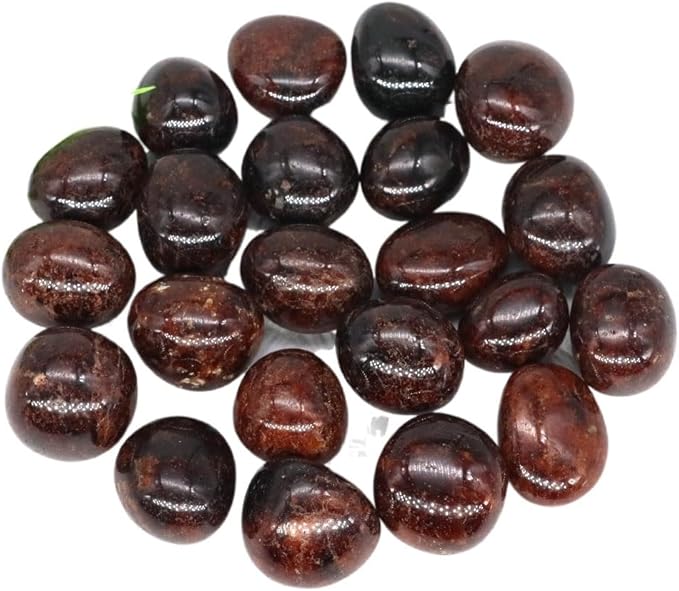 Natural Tumbled Stones Bulk Ore Gravel Specimen Healing Crystals Quartz Energy Minerals Tank Aquarium Home Decor Gem Decoration (Color : Garnet, Size : 50g)