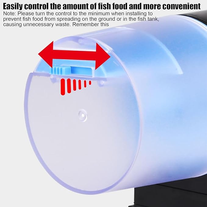 Automatic Fish Feeder for Aquarium | Adjustable Precision Food Dispenser with Timer - Battery Powered Feeder,for Home Dorm Office Apartment Bedroom Betta Turtle Goldfishes Koi