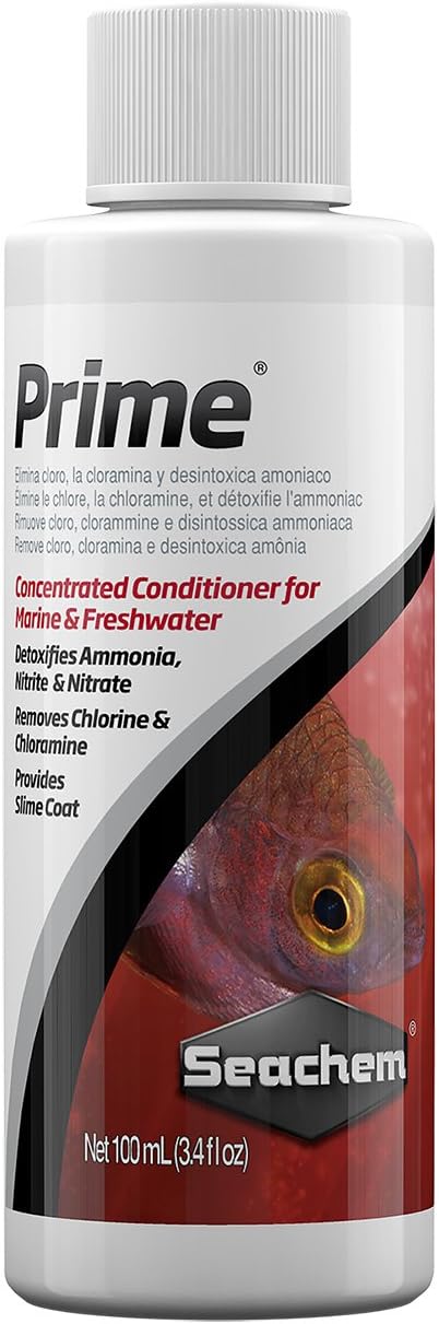 Seachem Prime Fresh and Saltwater Conditioner - Chemical Remover and Detoxifier 100 ml