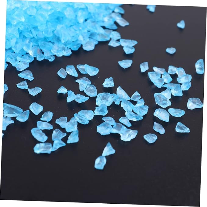 2pcs Craft Sand Decorative Glass Pebbles for Sand Art Micro Landscape Fish Tank Decoration