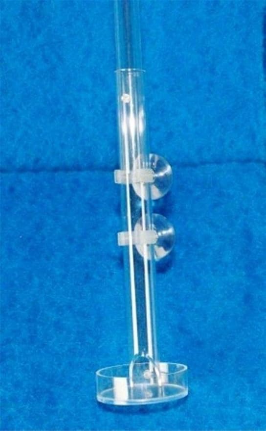 Adjustable Feeder Tube and Plate for Shrimp and Fish Aquarium Tank, 250-500mm Length, 70mm Diameter Feeding Plate, 20-25mm Tube, Easy Install, Suitable for Tanks Under 50cm