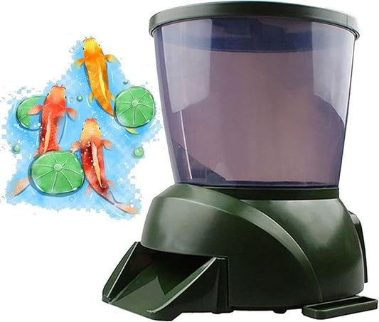 4.5L Automatic Koi Fish Feeder - Battery Powered Outdoor Dispenser