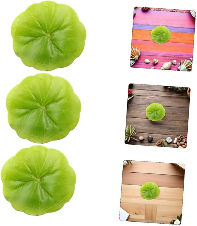 PRETYZOOM 30pcs Artificial Water Lily Leaves, Realistic Floating Water Lily Pads for Fish Tank, Aquarium, Pool, Home Decor, 2.36 Inches, Plastic