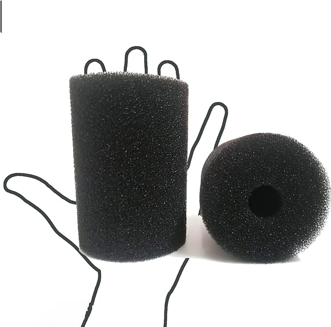 4 Pack Foam Filter Sponges for Canister Filters for Aquaclear 70/110 Filters X-Large Overflow Filter Box Intake Round Pre-Filter 5.91" x 4.13"
