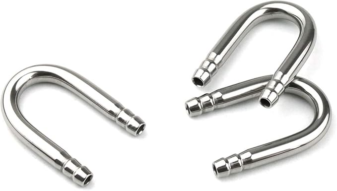 6 PCS U Shaped Stainless Steel Tube CO2 Connector for Aquarium Fish Tank Co2 Oxygen Tubing