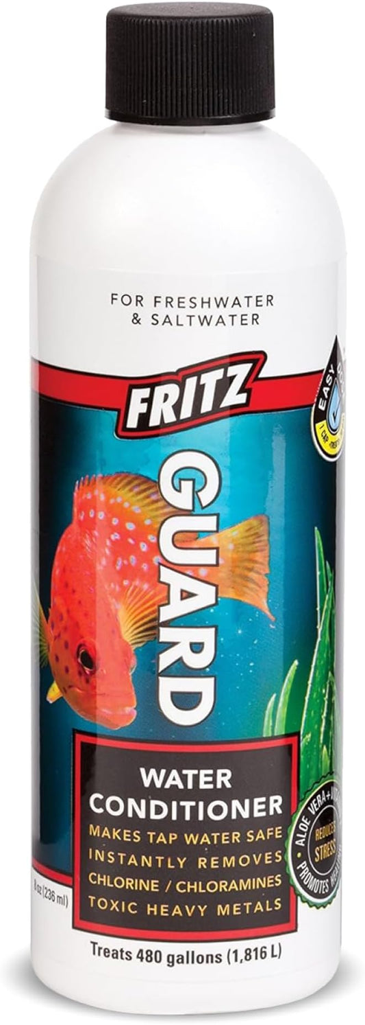 Fritz Aquatics FritzGuard Water Conditioner/Dechlorinator Makes Tap Water Safe for Fresh & Salt Water Aquariums (8-Ounce)
