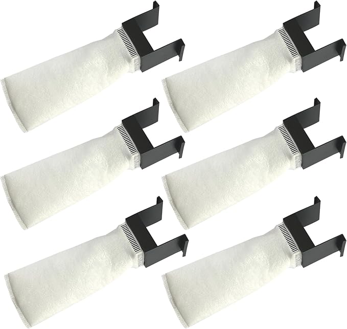 Set of 6 200 Micron Filter Bag Fit for Innovative Marine Fusion Pro 2 AIO 10/14/20/25/40L and Fusion AIO 15/20/25 Desktop Aquarium