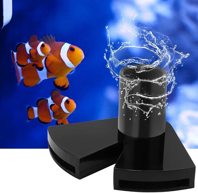 Aquarium Duckbill Nozzle 360 Degree Rotation Pipe 1.5 Inch Diameter for Fish Tank Water Control 40% Reduced Current Impact Gentle Circulation for Sensitive Species