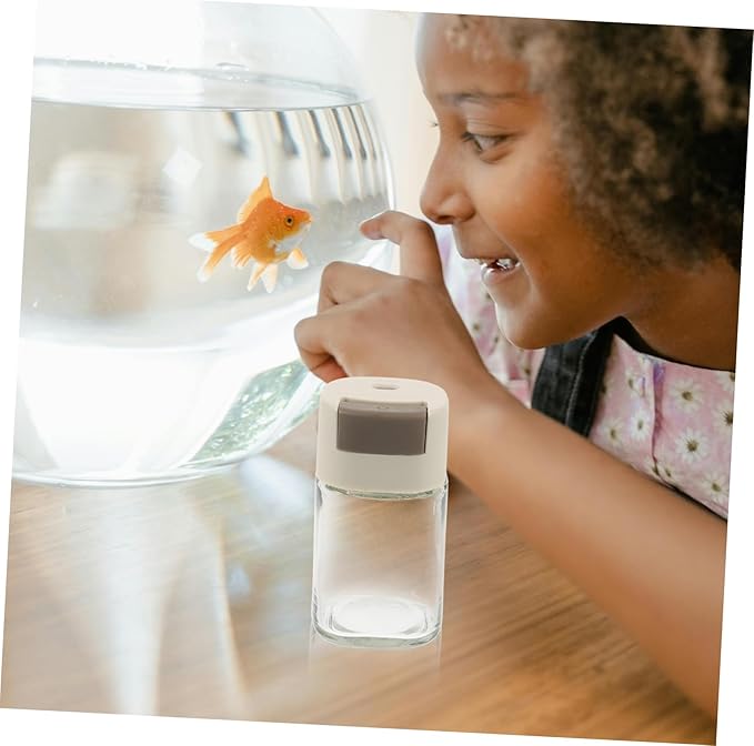 Aquarium Fish Feeder Bottle Transparent Fish Food Storage No Assembly Required Precise Capacity Feeding Design Easy to Use