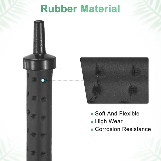 M METERXITY Air Stone for Aquarium Fish Tank, 11.81 Inch Rubber Pipe Bubble Diffuser with Suction Cup for Hydroponics/Aquaculture, Oxygen Diffuser Bar Bubble Wall Decorations