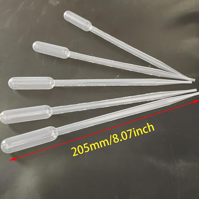 5 Pack Aquarium Test Dropper 5ml Baby Brine Shrimp Eggs Feeder Mini Fish Bowl Fish Feces Transfer Pipettes