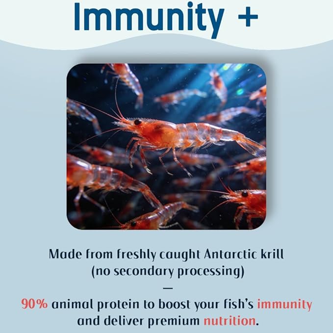 Wafer Fish Food - Antarctic Krill & Spirulina Dual Color Tablets, Premium Betta, Tropical & Goldfish Food for Vibrant Color & Immunity, 90g