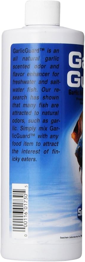 Seachem Garlic Guard Additive Flavor Enhancer for Finicky Eaters Freshwater and Marine, 17 Ounce (3 Pack)