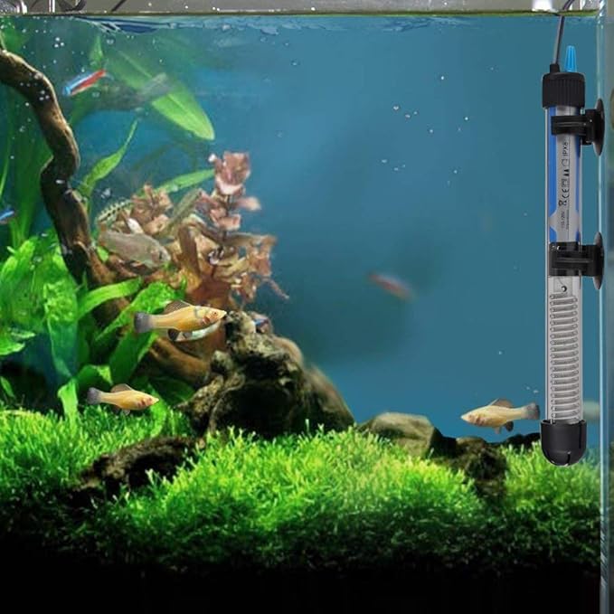 Mylivell Aquarium Heater Adjustable Submersible Fish Tank Heater Small Aquarium Heater Mini Fish Betta Turtle Tank Heater Thermostat 200W for 40-65 Gallon Suitable for Saltwater and Freshwater