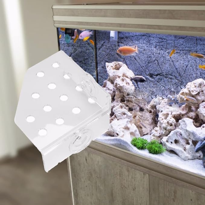 TOPINCN Aquarium Reef Holder, Acrylic Coral Frag Rack Bracket Plant Holder for Fish Aquarium Supplies Holder Aquarium with Suction Cup