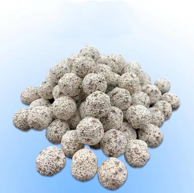 CIELONI(2500g 5.5lb Filter Media,Bio Media for Aquarium Sump Filter Ceramic Rings Activated Carbon Bio Balls Freshwater Marine Biological Filter Media Bio Balls Ceramic Rings Set，with mesh Bag