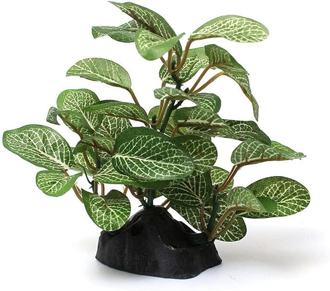 2 Piece Realistic Faux Silk Aquarium Ficus Tree Cool Small Betta Fish Tank Grass Fake Artificial Plants Plastic Decorations Ornament