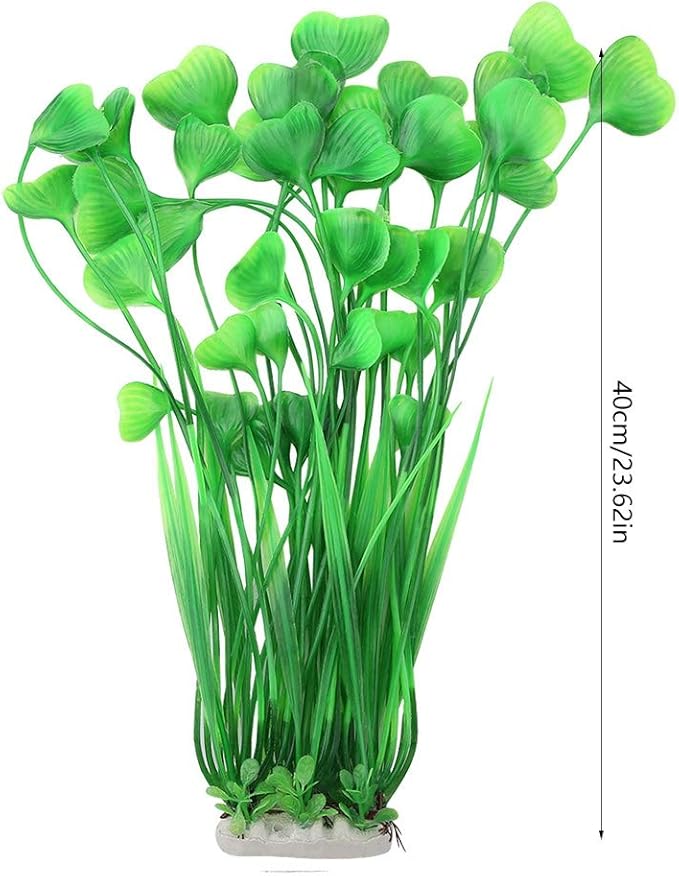 Artificial Water Plant,Aquarium Plastic Plant,Ornament for Aquarium Underwater/Fish Garden Lands(Green)
