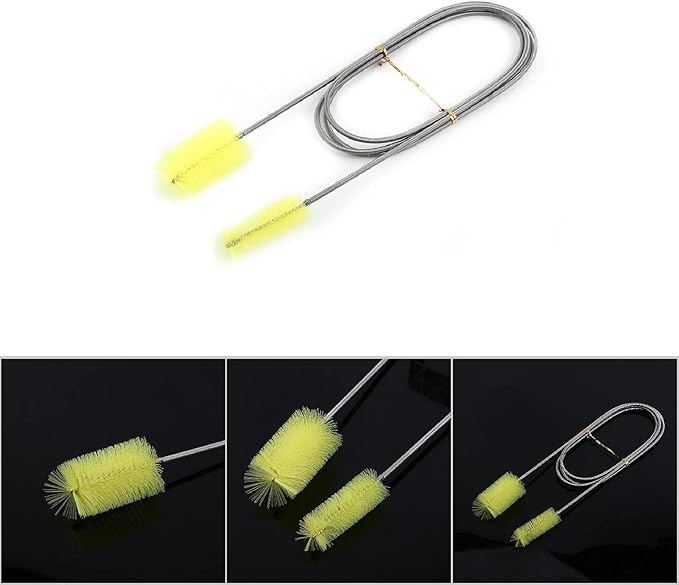 Aquarium Filter Cleaning Brush 61 Inch Long Flexible Nylon Fish Tank Tube Cleaner for Air Pump Pipe Accessories Debris Removal