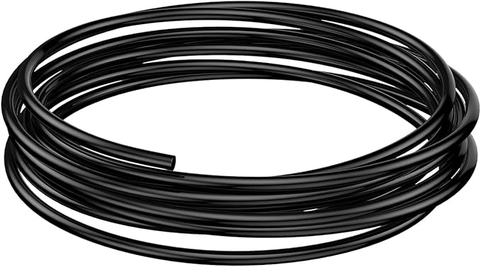 Pawfly 26 Feet Aquarium Air Tubing Standard 3/16" Airline Tubing for Fish Tank Air Pump Accessories PVC Hose for Aquarium Garden Terrarium Pond, Black