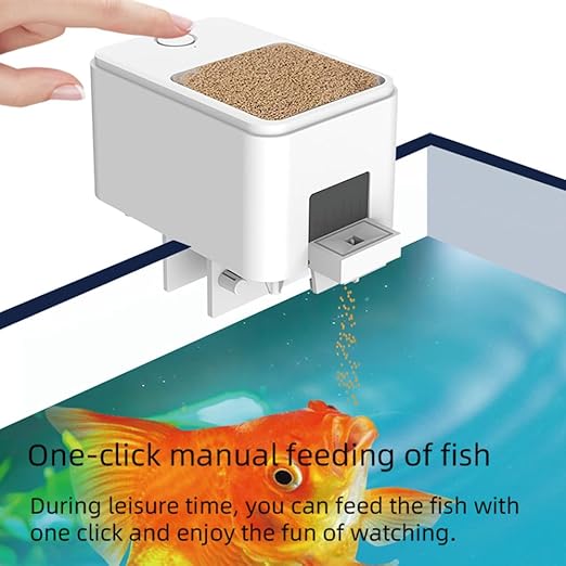ACAGALA WiFi Intelligent Timing Automatic Feeder Aquarium Goldfish Feeder 100ML Large Capacity Fish Feeder Mobilephone APP Control
