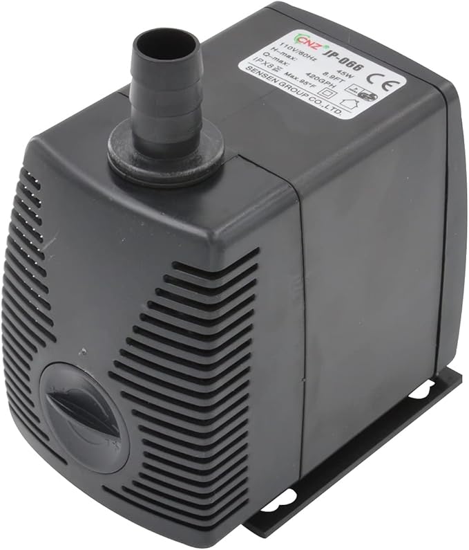 CNZ JP-066 420gph Submersible Pump for Aquarium Small Fountain Hydroponic