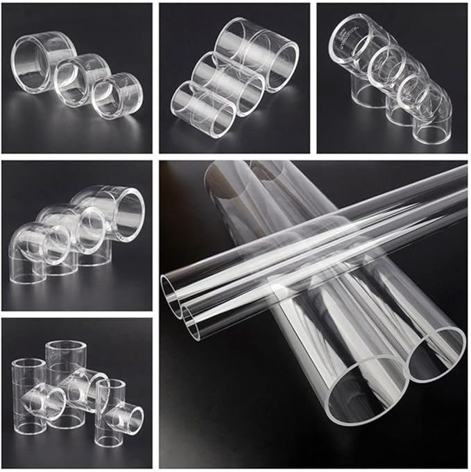 MOZTO 1pcs Aquarium Transparent U-Tube Acrylic Pipe Fittings Elbow Connector Fish Tank U-Shape Air Tube Fittings, for Garden Water Connectors O.D 20~32mm (Size : O.D 25mm)