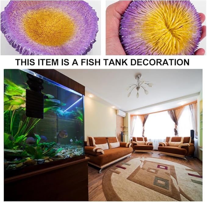 BESPORTBLE 2pcs Simulation Coral Reef Aquarium Ornament Realistic Resin Fish Tank Decoration for Freshwater Aquariums Vivid Colors Safe for Fish for Aquatic Environments