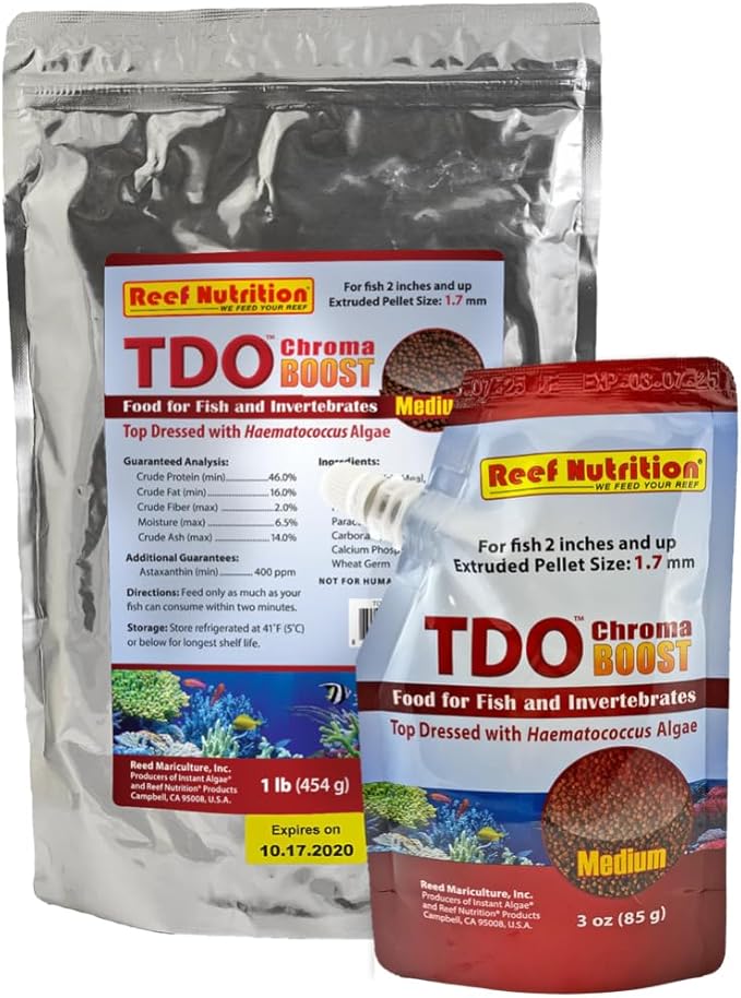 Reef Nutrition TDO Chroma Boost Medium Pellets 3 oz