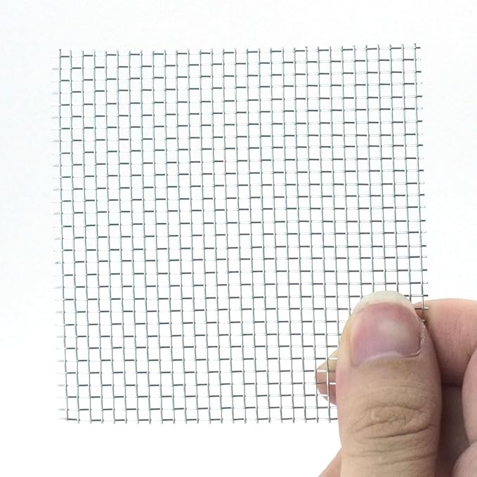LINLAN 9 Pieces 3.1X3.1in (8X8cm) Aquarium Moss Mesh, 304 Stainless Steel Aquatic Moss Wall, Easy to Cut, for Fixing and Propagating Aquatic Mosses, DIY Aquarium Filtration, and Aquascaping